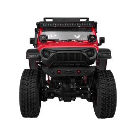 VEVOR Remote Control Car, 1:24 Scale RC Car for Kids, All Terrain 4WD Off-Road Truck with Full Lighting, 1 Extra Shell & 2 Rechargeable Batteries
