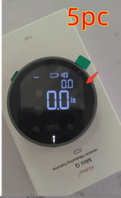 Distance Measuring Instrument Electronic Measuring Ruler Tape Measure High Definition Digital LCD High Precision Electronic Measuring Ruler Tool (Option: Black 5PCS)