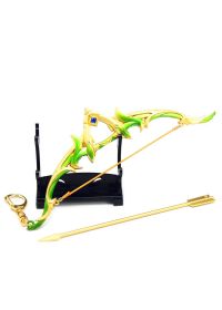 Genshin Impact Anime Sword Model Weapon Set Toy Tartaglia Ganyu Venti Klee ZhongLi Diluc Xiao AlloyKeychain Collection Keychain (Color: 26-17cm)