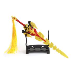 Genshin Impact Anime Sword Model Weapon Set Toy Tartaglia Ganyu Venti Klee ZhongLi Diluc Xiao AlloyKeychain Collection Keychain (Color: 19-21cm)