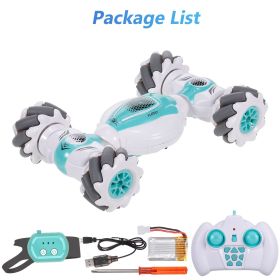 New RC Stunt Car Remote Control Watch Gesture Sensor Electric Toy RC Drift Car 2.4GHz 4WD Rotation Toy for Kids Boys Christmas (Color: Green)